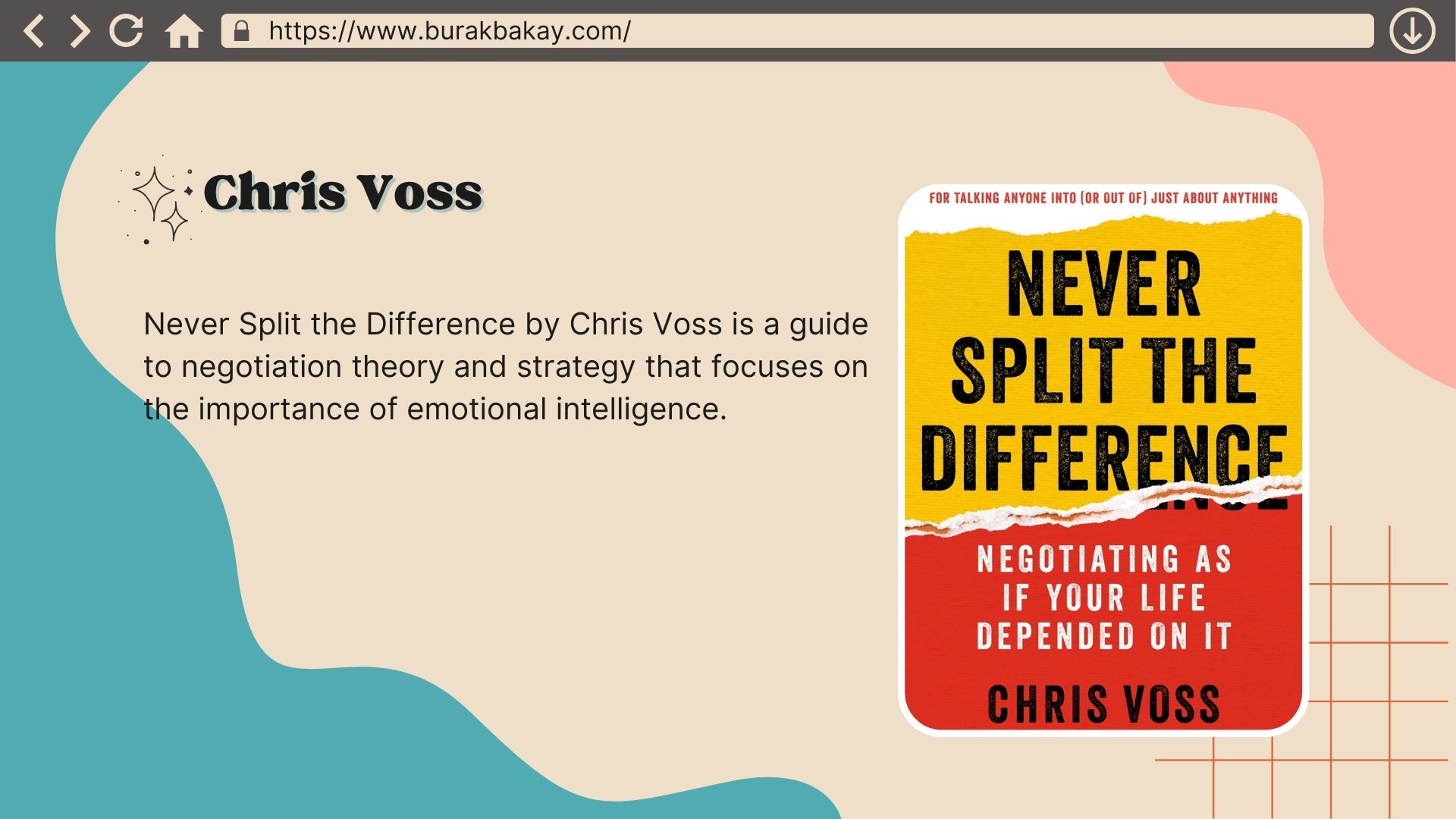 Book Summary of Never Split the Difference by Chris Voss – Burak Bakay